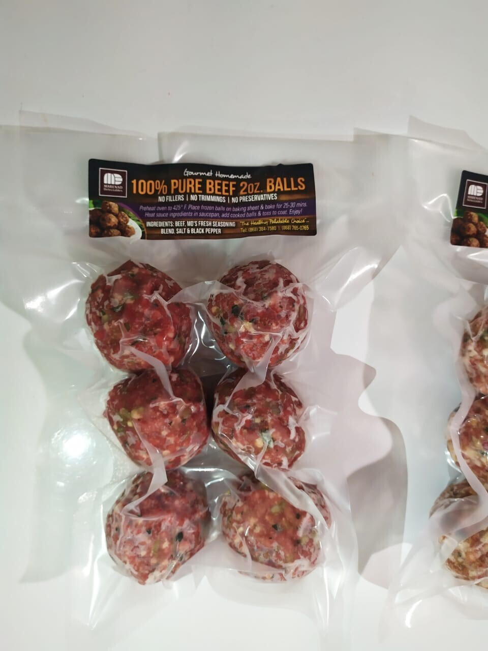 100% Pure Beef Balls (2oz) | 6 Balls