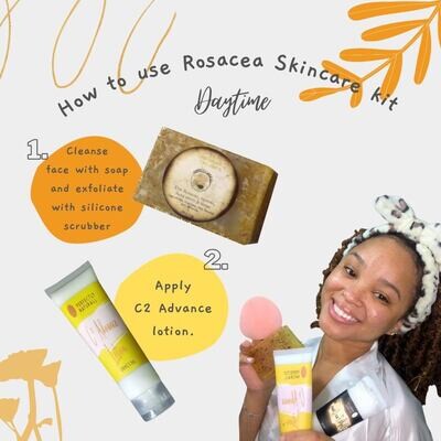 Perfectly Naturall Skincare Kit for Hydradenitis Suppurativa (HS) /Rosacea/Psoriasis/Eczema/Dark Spots/Stretch Marks/ Scar Removal - Unisex