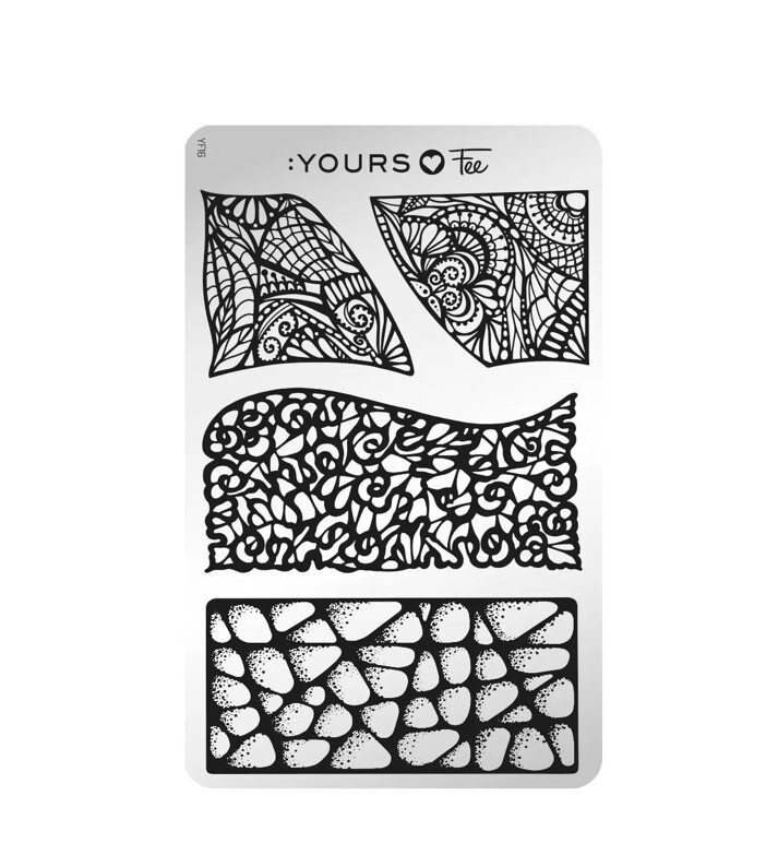 Stamping Plade LANGUAGE OF LACE