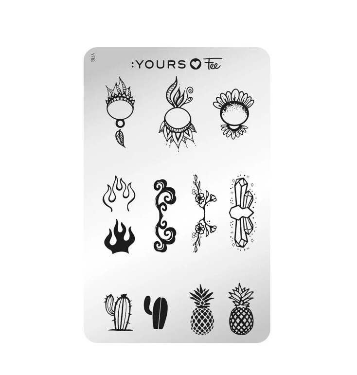 Stamping Plade POP ART PICTORIAL