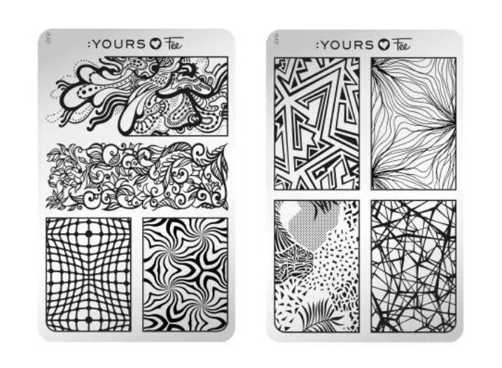 Stamping Plade PLANTING WITH PRINTS Dobbeltsidet