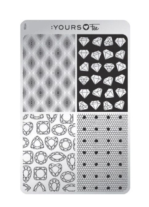 Stamping Plade DOTS &amp; DIAMONDS