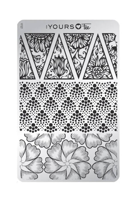 Stamping Plade FALLING FLORAL