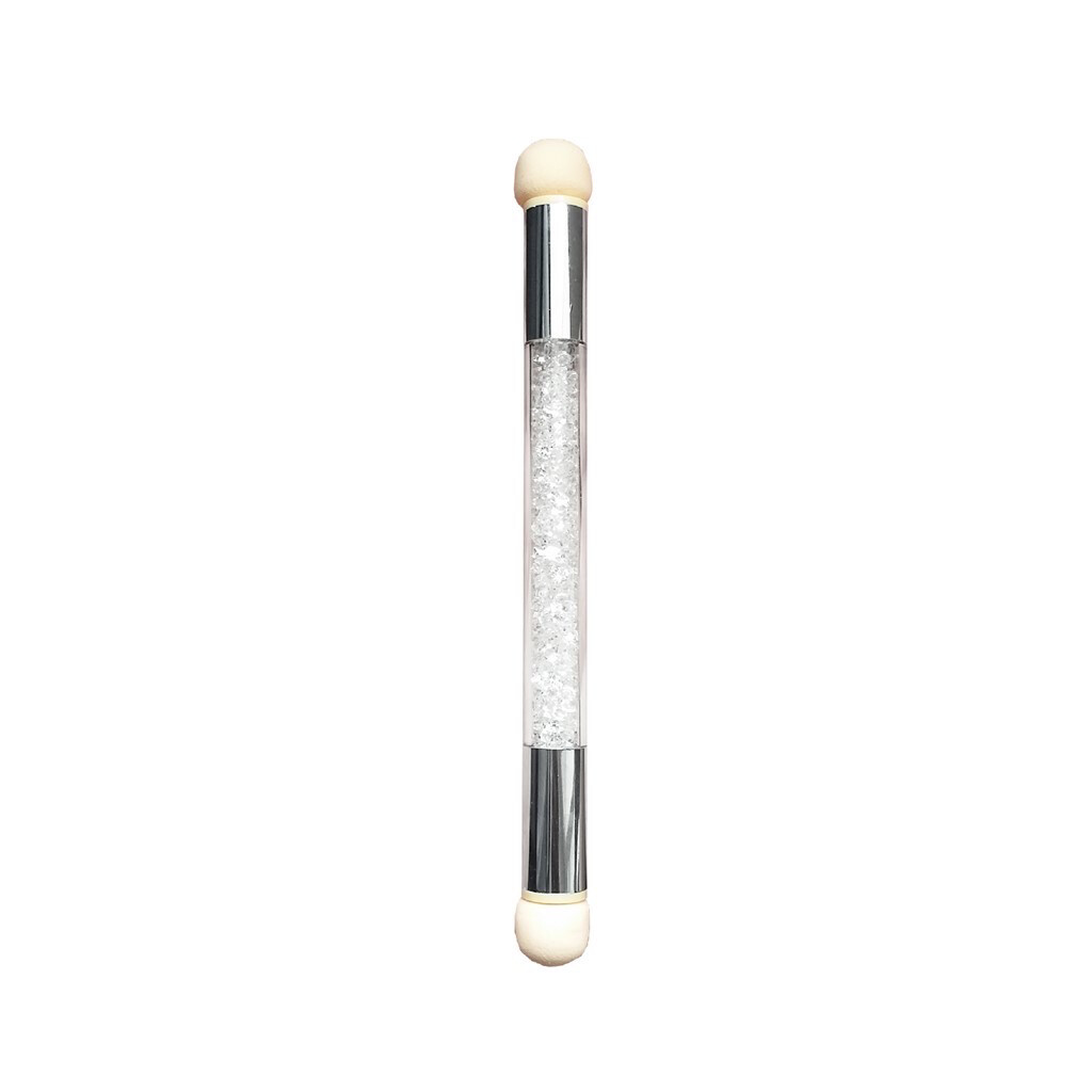 Nail Art Sponge Pen, Silver handle