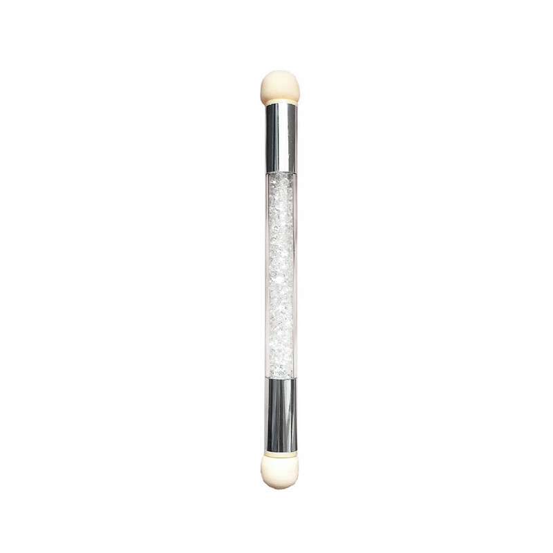 Nail Art Sponge Pen, Silver handle