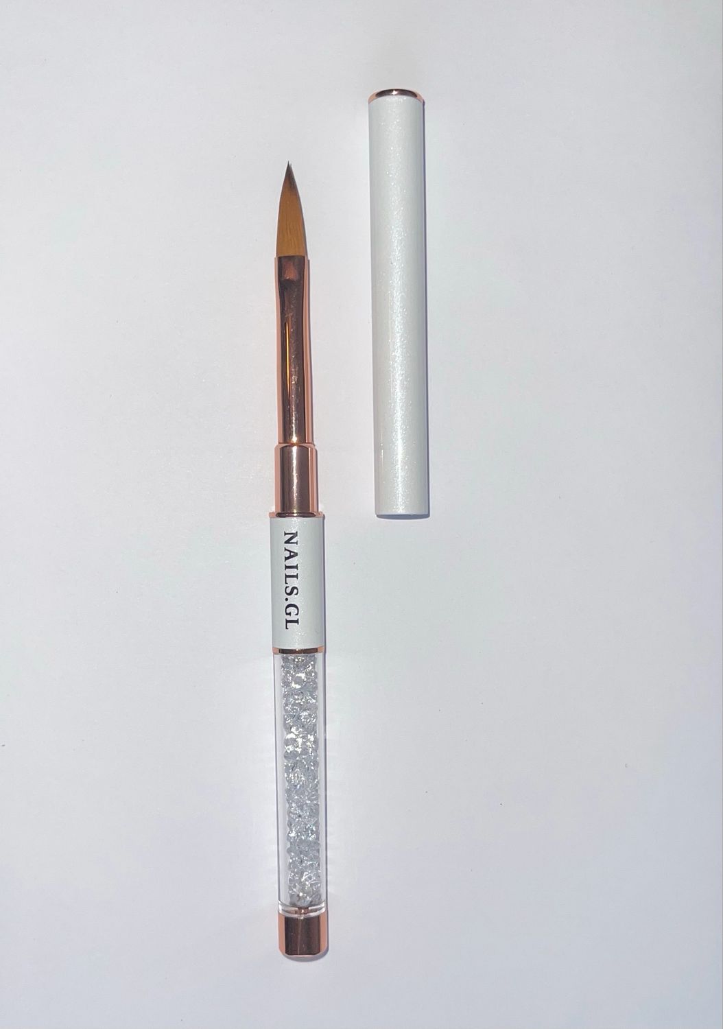 Akryl pensel med låg (stor)