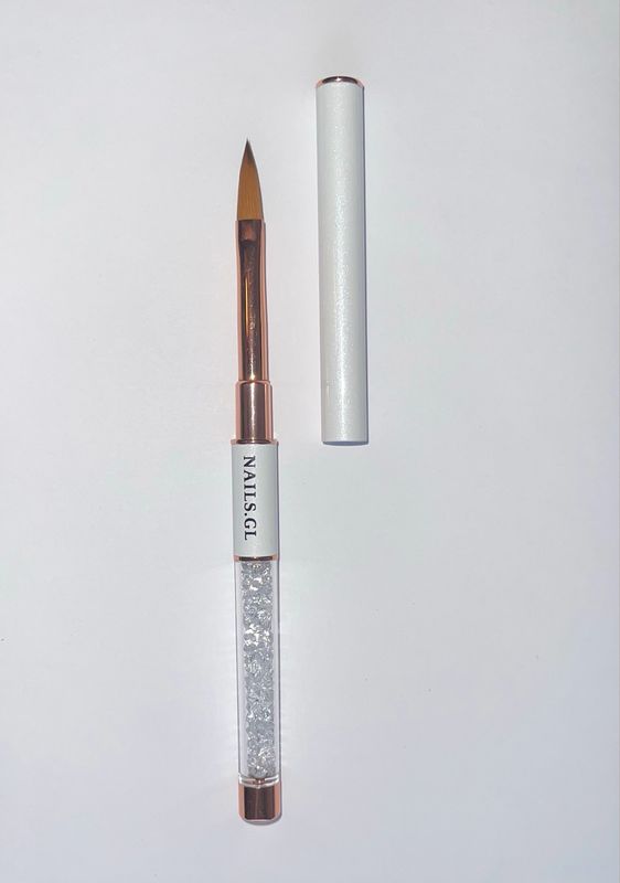 Akryl pensel med låg (stor)