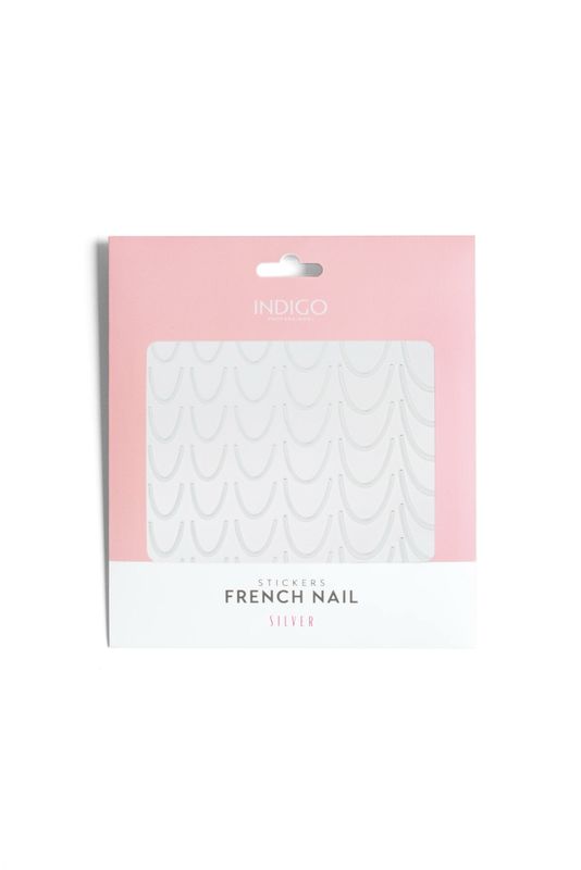 Stickers French Nail - SILVER