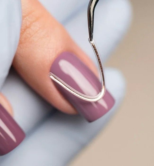 Stickers French Nail - SILVER