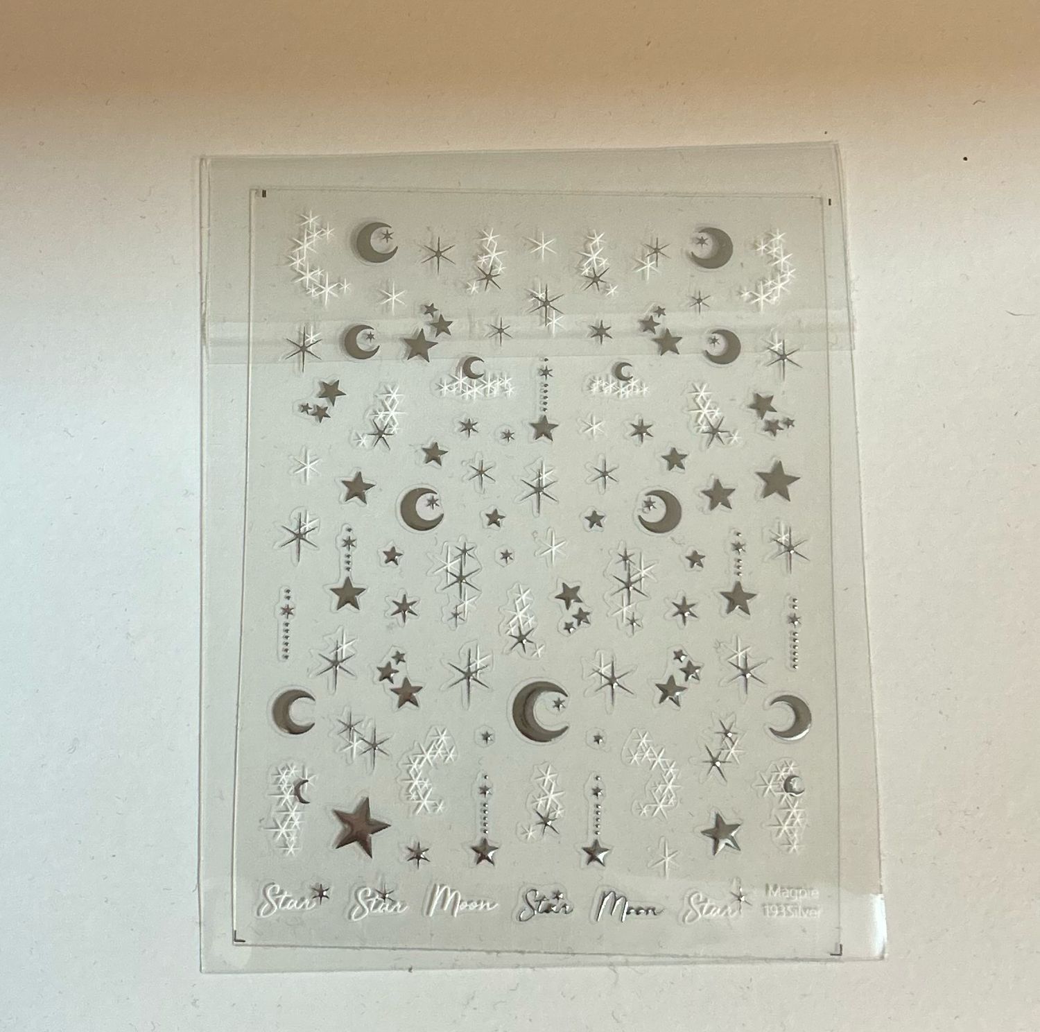 Nail art stickers - SILVER