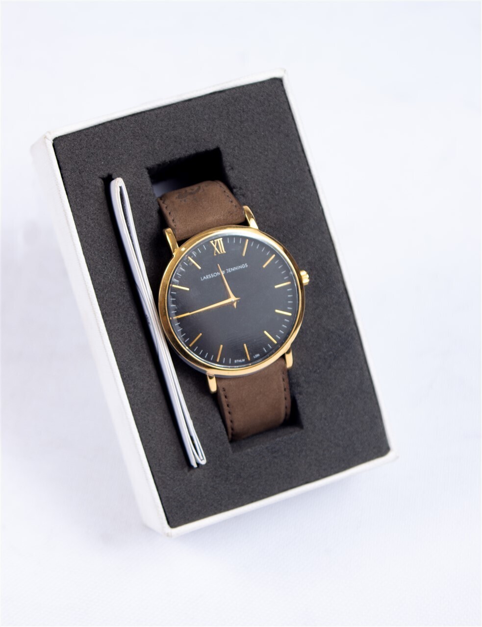 Larson &amp; Jennings Leather Strap Wrist-Watch