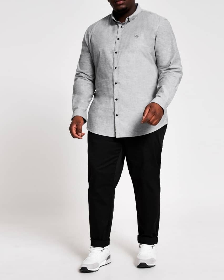 River Island Stretch Oxford Grey