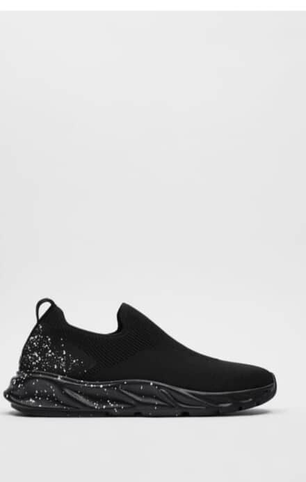 ZARA FABRIC SNEAKER WITH PAINT SPLATTER