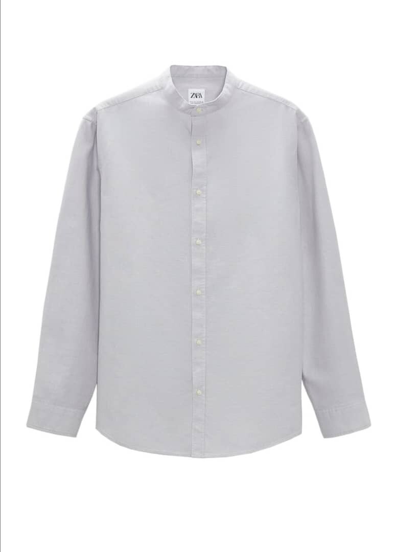 Zara Oxford Shirt, Sizes: Medium, Colour: Grey