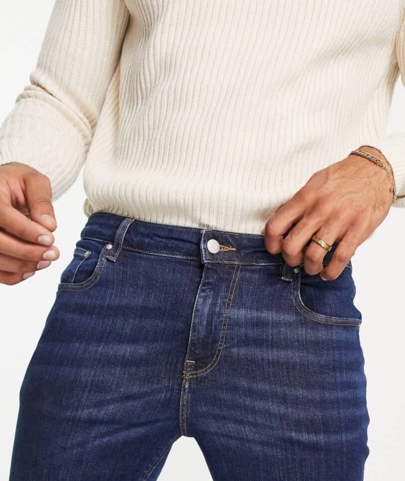 ASOS DESIGN SLIM FIT BLUE
