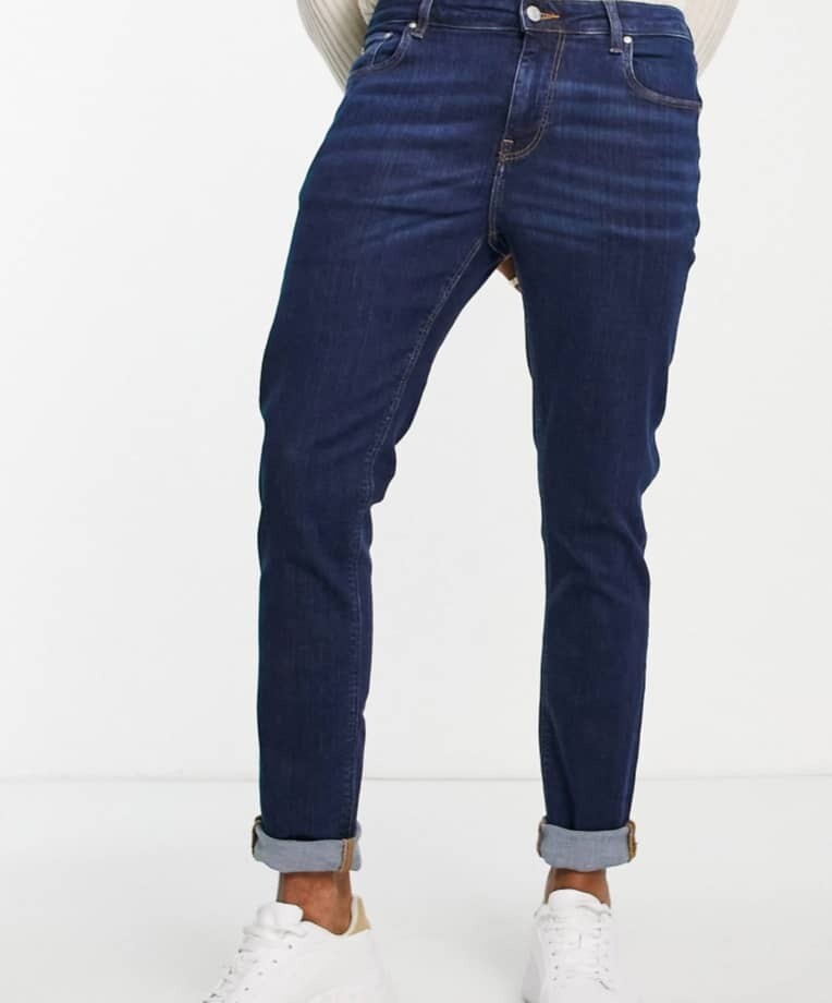 ASOS DESIGN SLIM FIT BLUE