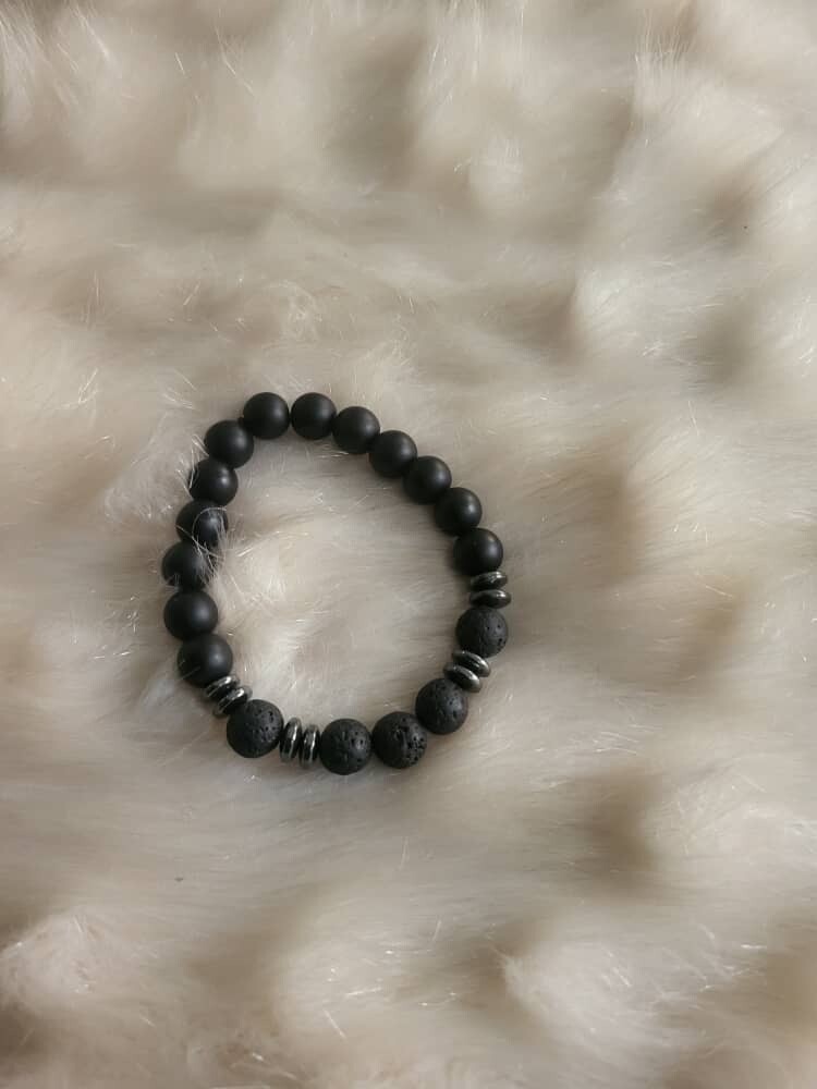 Smooth and Rough Stones Bracelets