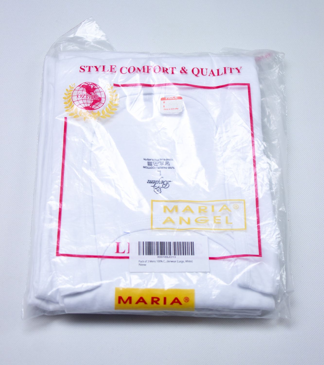 MARIA ANGEL UNDERWEAR VEST 3 PACKS