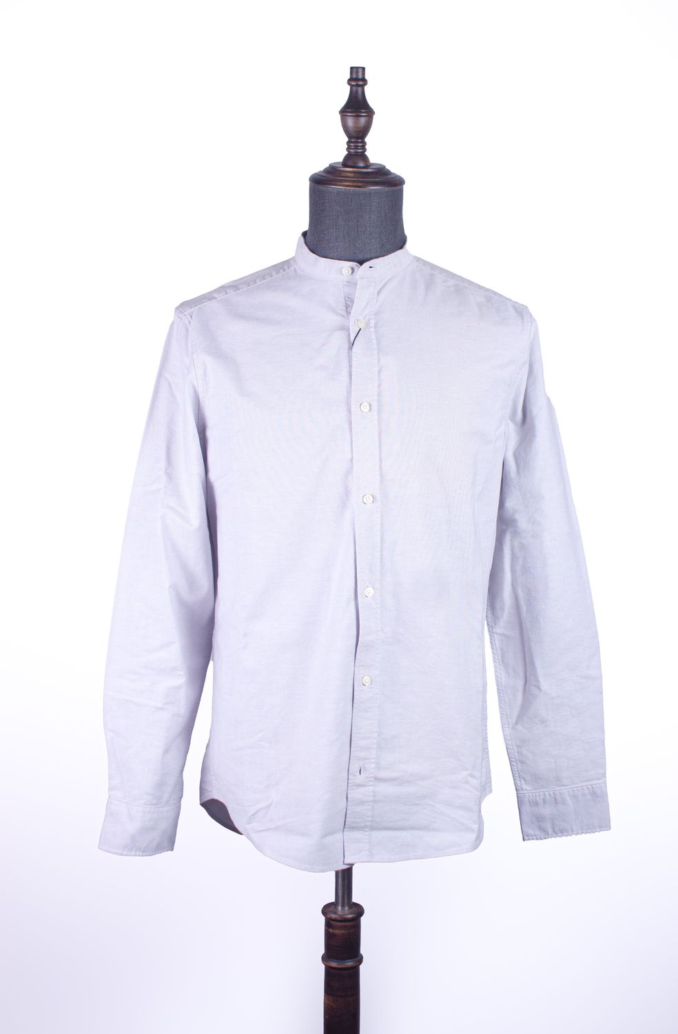 Zara Mandarin Styled Shirted Grey