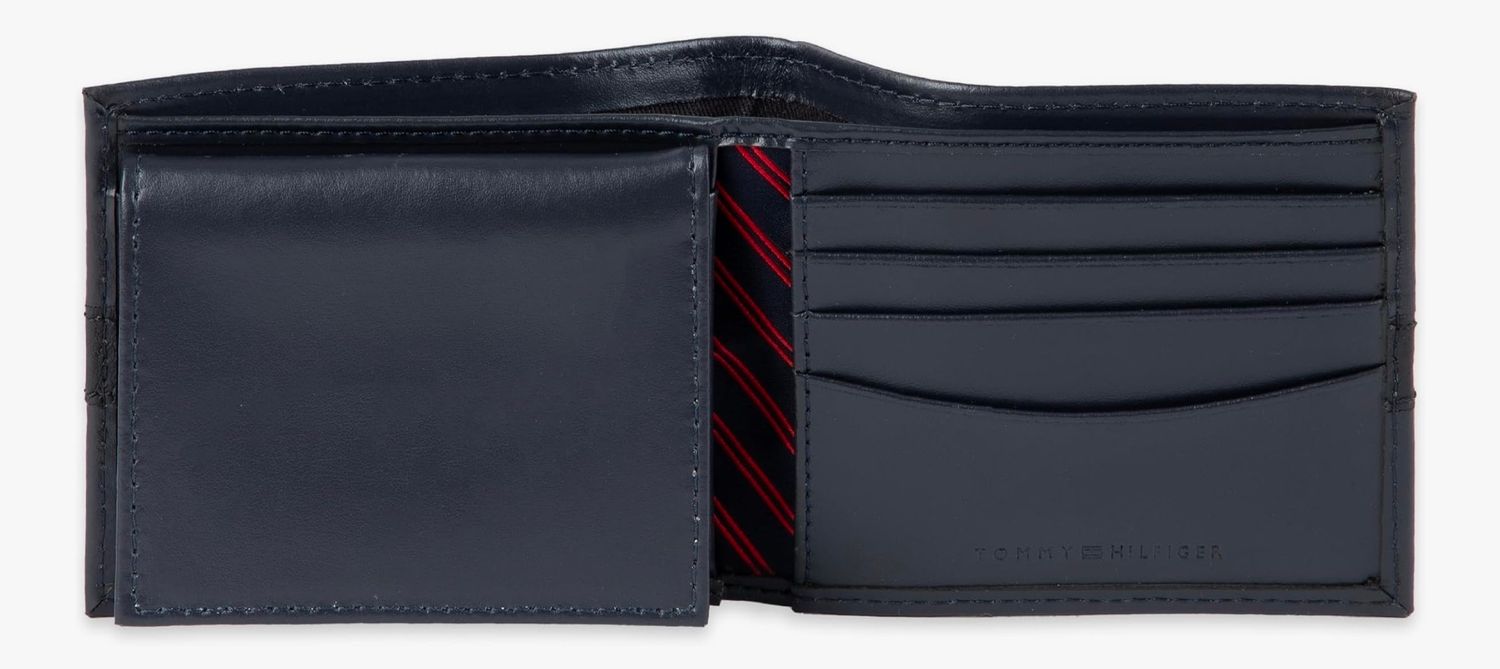 Tommy Hilfiger Men’s Leather Wallet In Blue
