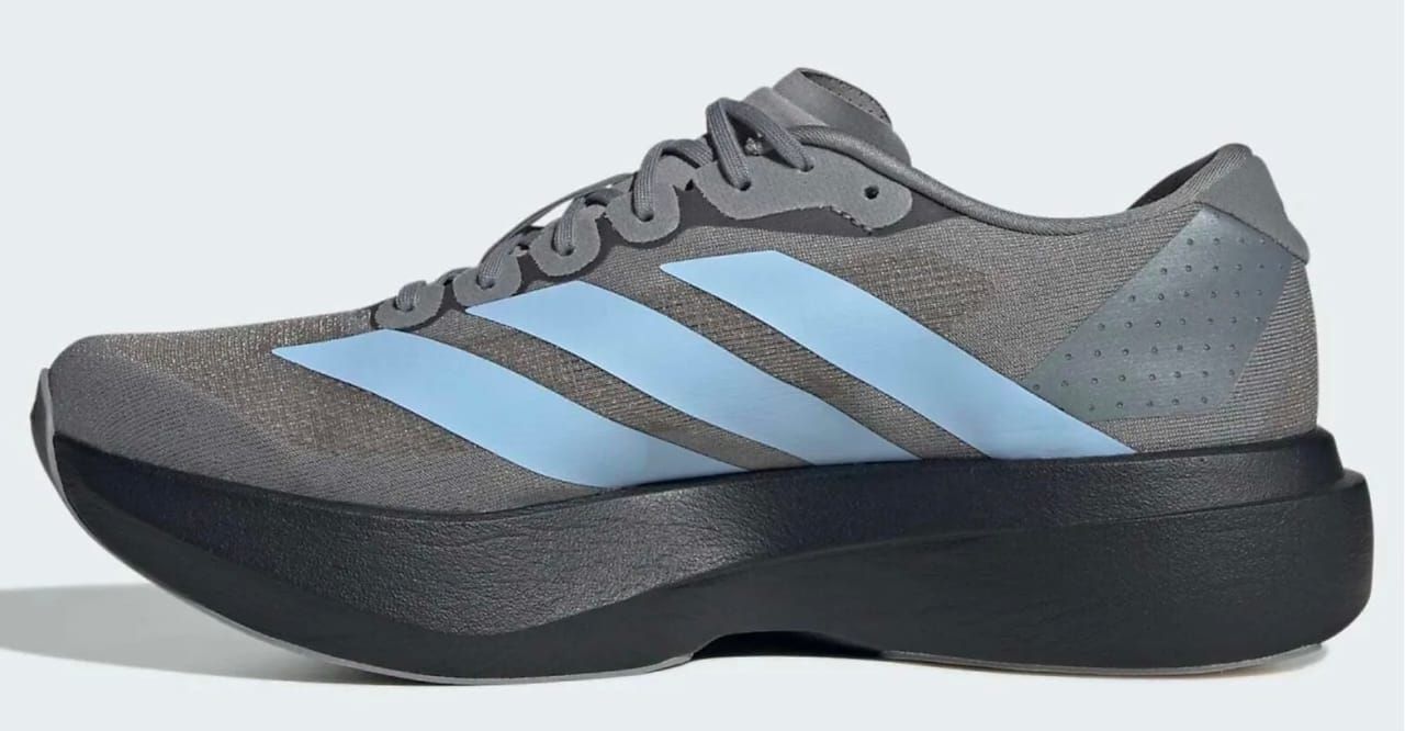 Adidas Running Adizero EVO Trainers In Grey &amp; Blue