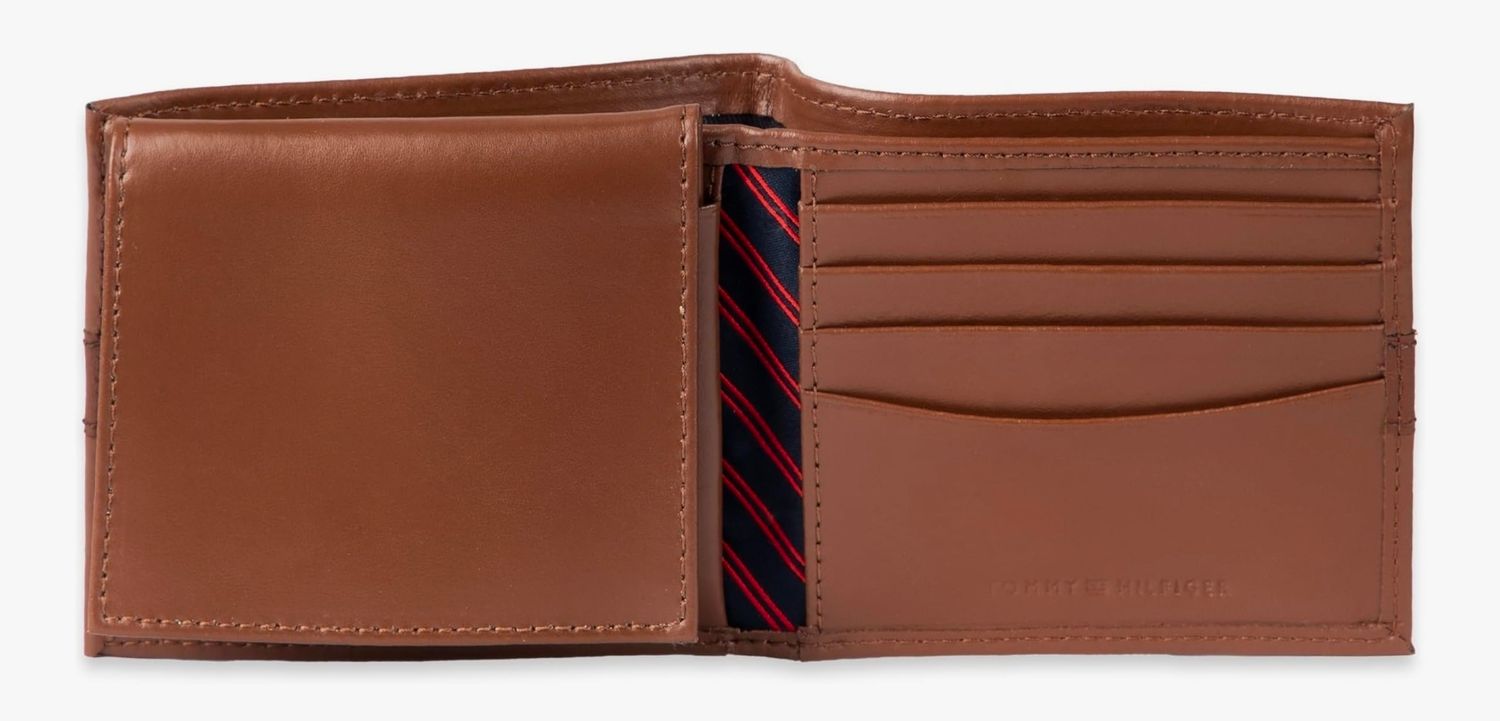 Tommy Hilfiger Men’s Leather Wallet In Tan