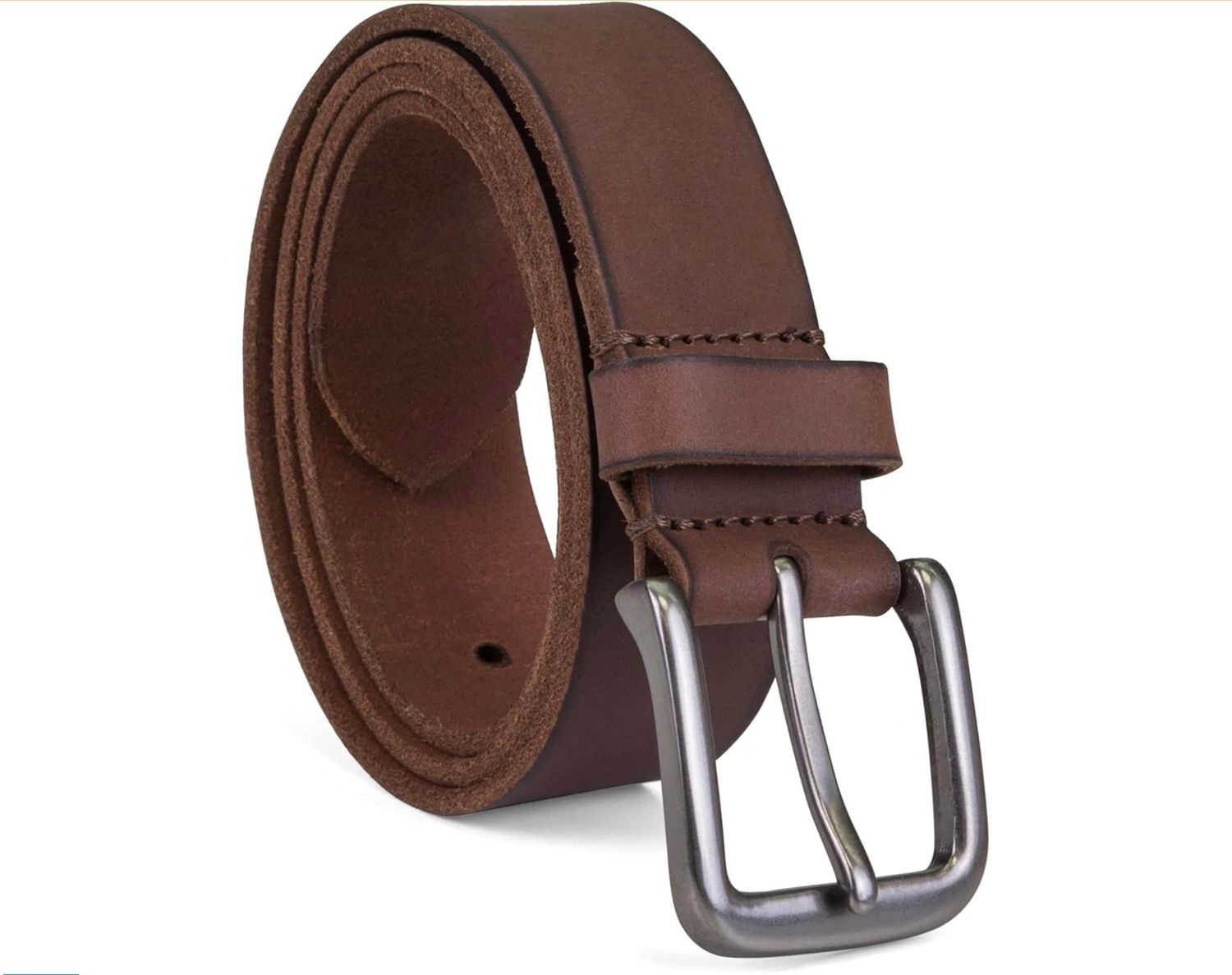 Timberland Classic Buckle Leather Belt In Brown 
