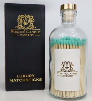 Teal Luxury Matches by Porche Candle Company