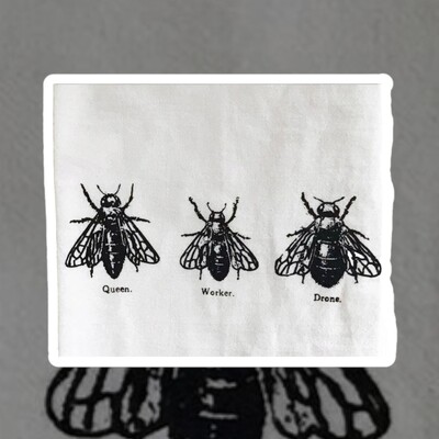 Bee trio kitchen towel by The Coin Laundry