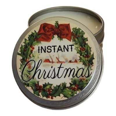 Instant Christmas 100% Soy Wax Candle by The Coin Laundry