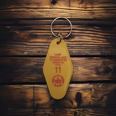 Camp Crystal Lake key fob by The 3 Sisters Design Co.