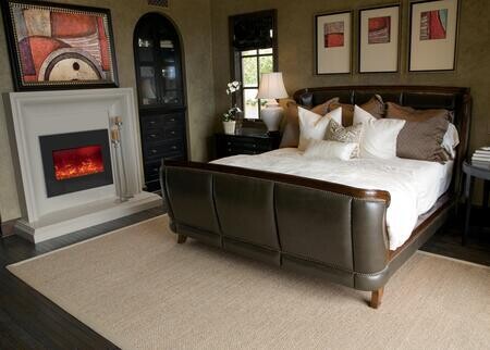Amantii Fire & Ice Series Zero Clearance 26" Electric Fireplace with Black Glass Surround