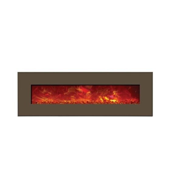 Amantii 43" Wall Mount or Built In Electric Fireplace- Auburn Surround