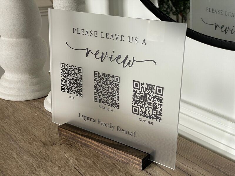 10x14 QR Business Sign