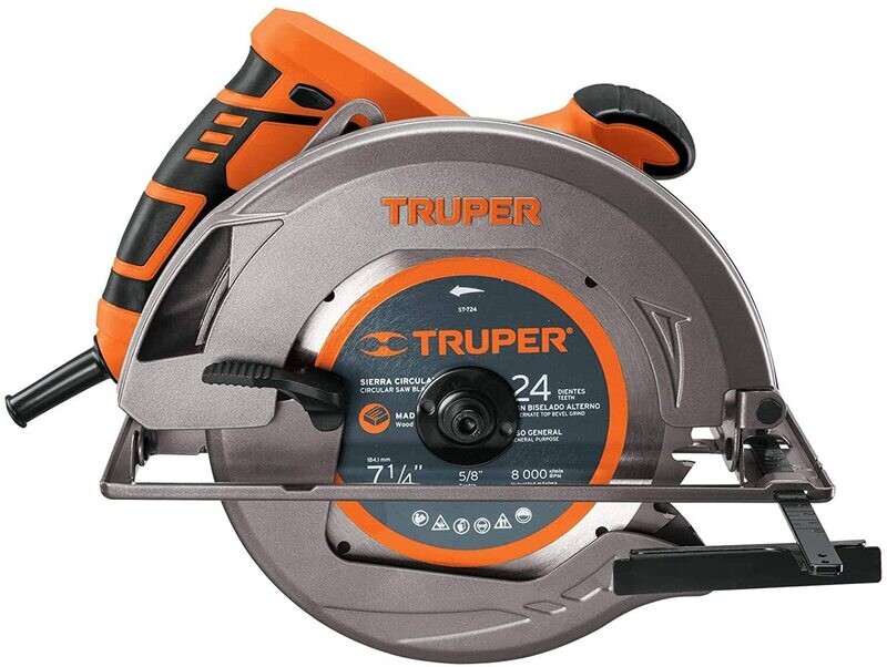 Truper. Circular Saw. Size: 7-1/4", Power: 1500W.