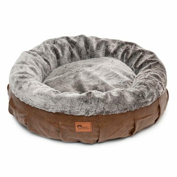 dog leather bed