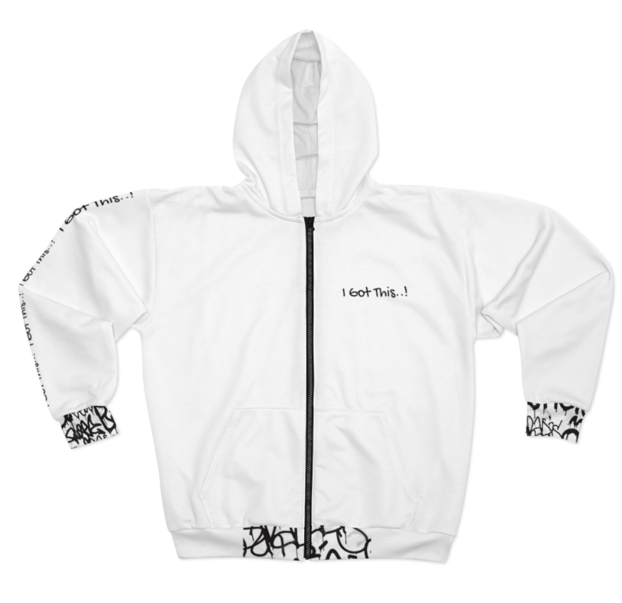 AOP Unisex Zip Hoodie-Women
