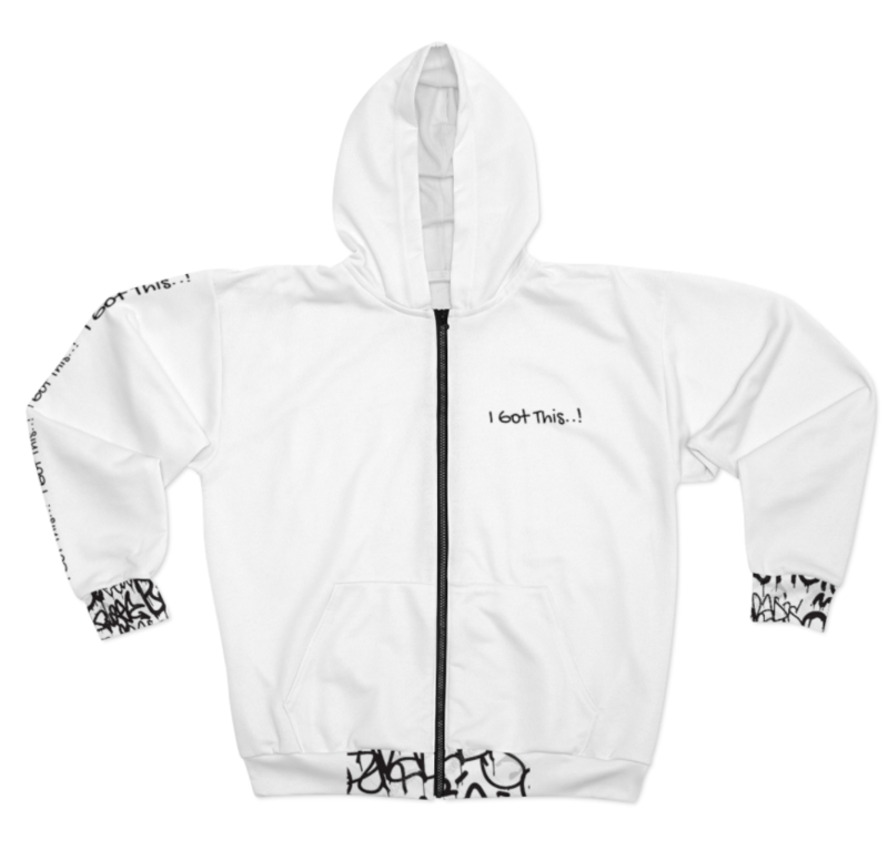 AOP Unisex Zip Hoodie-Women