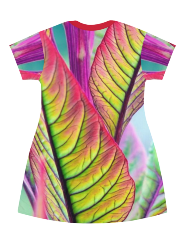 All Over Print T-Shirt Dress - Fragrance FLORA