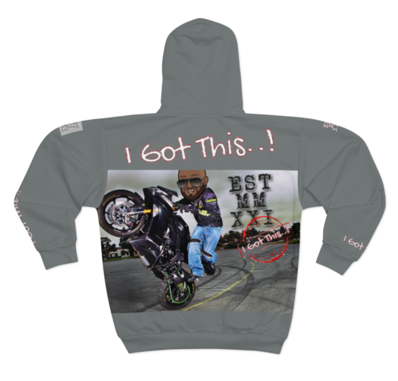 AOP Unisex Zip Hoodie-MMXXI GRAY