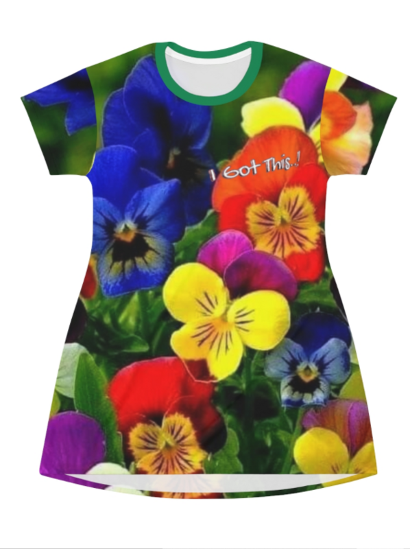 All Over Print T-Shirt Dress - FRESH PICK