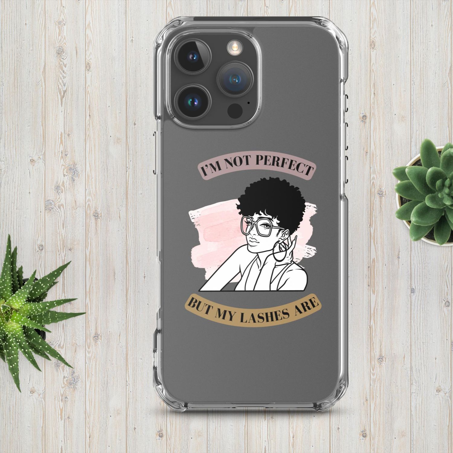 &quot;Not Perfect&quot; Clear Case for iPhone®