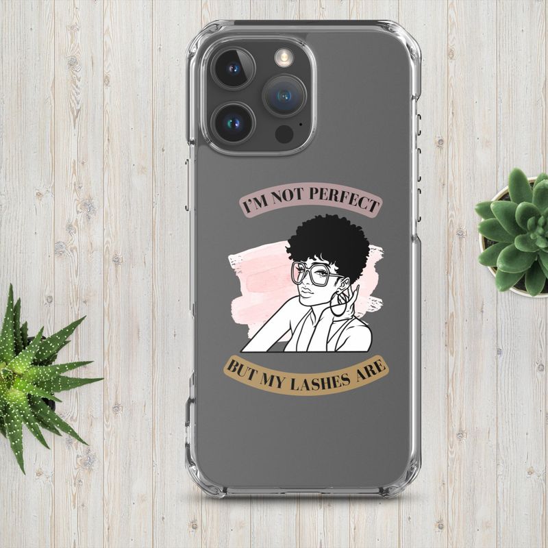 &quot;Not Perfect&quot; Clear Case for iPhone®