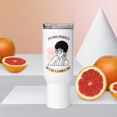 &quot;I&#39;m Not Perfect&quot; 40 oz. Travel Mug w/Handle