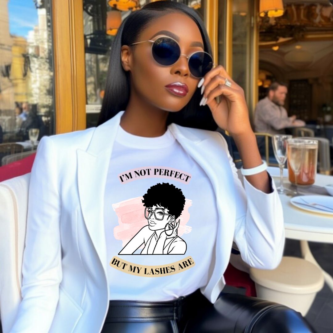"I'm Not Perfect" T Shirt - White