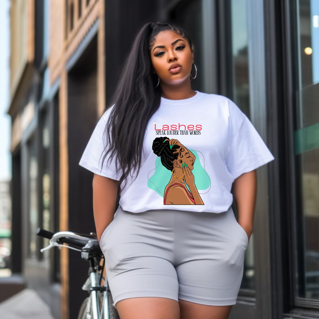 "Lashes Speak Louder Than Words" T Shirt