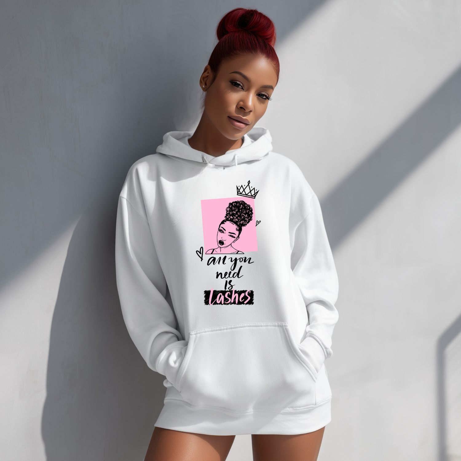 "All You Need Is Lashes" Hoodie Sweatshirt