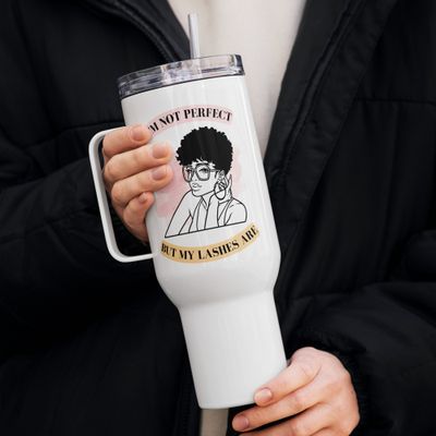 "I'm Not Perfect" 40oz Travel mug