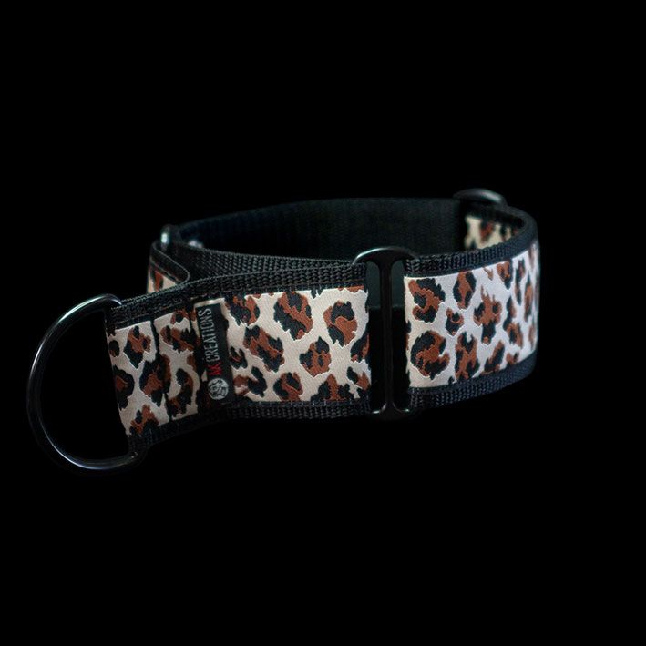 martingale collar - leopard