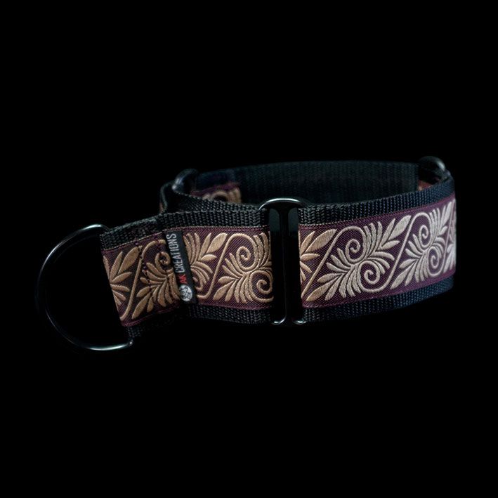 martingale collar - fern scroll